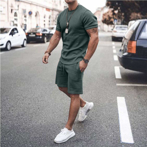 Ensemble décontracté pour homme, t-shirt à manches courtes et short, tenue de sport d'été, streetwear, vêtements de sport, vêtements de sport - Product Image 4