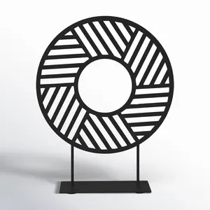 ที่คั่นหนังสือรูปนกยูงขนนกใหญ่พิมพ์ลายวงแหวนคู่ งานแฮนด์เมดโลหะรูปสัตว์สุดหรูหรา ของตกแต่งภายในบ้าน สไตล์โบราณ เหมาะสำหรับงานแต่งงาน - Product Image 1