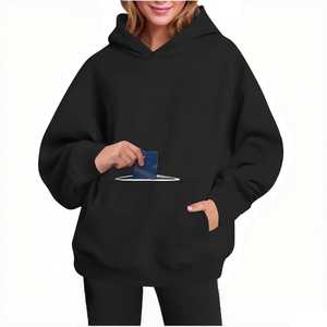 Sudaderas con Capucha Extra Grandes de Forro Polar para Mujer y Unisex, con Logotipo Personalizado, Servicio OEM, Colores/Tallas Personalizadas - Product Image 3