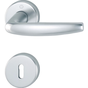 Juego de Rosetas de Aluminio para Puertas, Decoración del Hogar, 1530/42KV/42KVS F1 Redondo OB DIN Izquierda/Derecha D/D HOPPE - Product Image 3