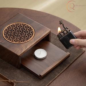 Premium Quality Religious Wooden <b>Incense</b> Burner <b>Box</b> Lid Ash Catcher 100% Natural Durable for Safe Clean Peaceful Fragrance - Product Image 2