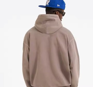 Sudadera Cómoda con Hombros Caídos, Uso Casual, Básica, 100% Algodón Felpa, Tejido Suave y Sostenible, Otoño, Hombre - Product Image 5
