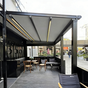Pérgola Retráctil Motorizada de Aluminio para Todo Clima, Certificación CE, Protección UV, Impermeable, Toldo para Balcón y Patio Trasero - Product Image 6
