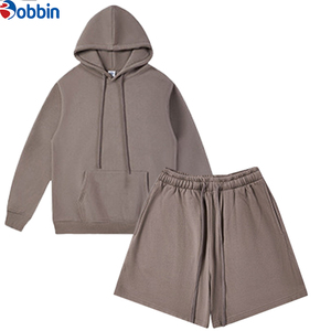 Ensemble Jogging Femme Personnalisé avec Logo, Doublure en Polaire, Respirant, Séchage Rapide, Ensemble Sweat-Shirt et Short, Couleur Unie, Personnalisé, Automne, Ensemble Deux Pièces - Product Image 4
