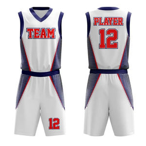 Vente en gros d'uniformes de basket-ball unisexes pour hommes, vêtements d'équipe sans manches à séchage rapide, vêtements de sport, entraînement avec logo personnalisé pour adultes - Product Image 6