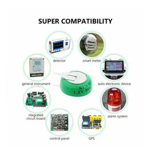 80mAh 3.6 볼트 Ni-MH 충전식 코인 셀 배터리 팩 솔더 탭 장난감 원격 제어 가전 제품 - Product Image 6