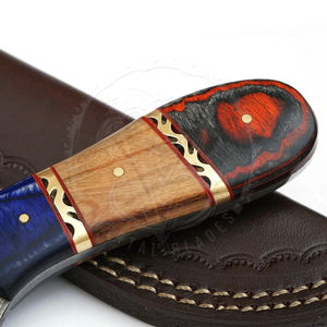 Cuchillo de caza de acero de Damasco personalizable de la mejor tendencia en estilo de cuchillos japoneses cuchillo de caza para acampar al aire libre al por mayor - Product Image 3