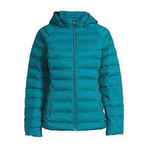 Chaqueta de invierno informal para mujer, abrigo de mujer de talla grande con burbujas a la moda con Material de lona relleno de algodón acolchado brillante - Product Image 2