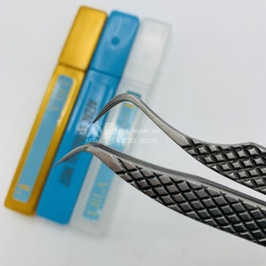 Pinces à cils universelles à volume, vente chaude, couleur personnalisée, revêtement durable en acier inoxydable, courbées, extension de cils, durables - Product Image 6