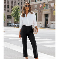 Ensemble tailleur-pantalon deux pièces pour femme, blazer et pantalon, tenue professionnelle élégante, vêtements de bureau, uniforme de travail formel, vente en gros