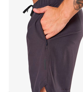 Pantalones cortos deportivos para hombre de calle alta, pantalones cortos de gimnasio hasta la rodilla de secado rápido, transpirables, de Color sólido, personalizables, servicio OEM - Product Image 2