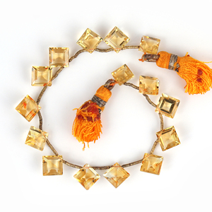 เจาะเหลี่ยมเพชรพลอย Citrine ธรรมชาติขนาดเส้นตัดฟรีหินบำบัดอัญมณีหลวมสำหรับทำเครื่องประดับ - Product Image 4