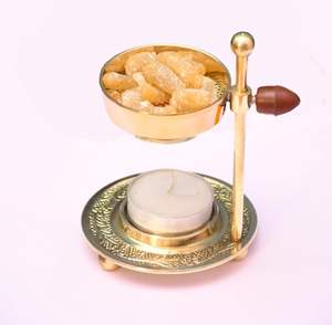 Nuevo quemador de incienso de latón pulido grande para rituales y ceremonias religiosas adecuado para templos, casas y monasterios - Product Image 1