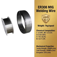 Fil de soudage MIG en acier inoxydable ER308, 0,8-1,6 mm, tige de remplissage cuivrée pour la série 304 304L, consommable de soudage à usage général