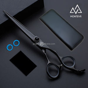 Set di forbici per toelettatura per animali domestici da 7 pollici con Design accattivante con rivestimento nero forbici per toelettatura per animali domestici professionali - Product Image 4