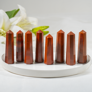 Vendita all'ingrosso di obelischi/punte di diaspro rosso da 1 kg, cristalli naturali lucidati per la guarigione, la meditazione e la decorazione a prezzo di ingrosso. - Product Image 5