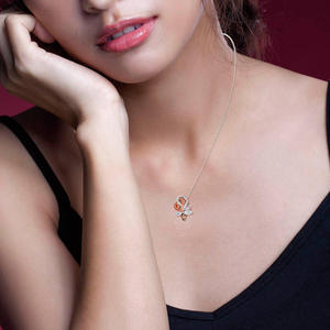 Collier pendentif en argent sterling double cœur Jeulia Soulmate - Product Image 6