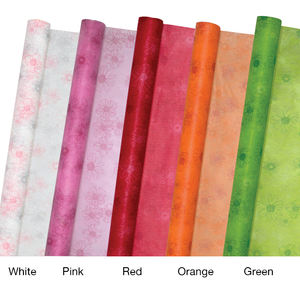 Rollo de Papel de Regalo de Tela No Tejida con Diseño Clásico de Flores - Varios Colores para Regalos de Cumpleaños, Día de la Madre y Día del Maestro - Product Image 3