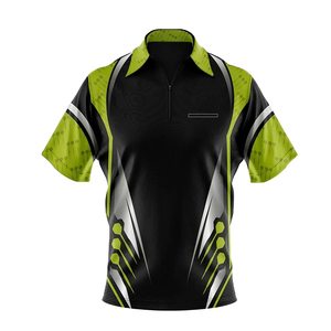 Concevez vos propres maillots de fléchettes personnalisés de haute qualité, imprimés, respirants, résistants à l'eau, chemises pour hommes, polyester haute performance - Product Image 1