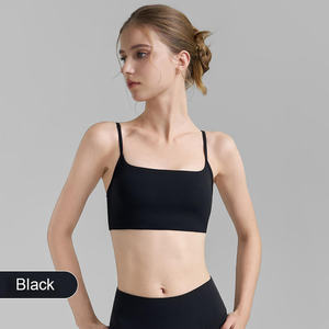Soutien-gorge de sport personnalisable à dos croisé et à col halter pour femmes, soutien-gorge de fitness grande taille avec design respirant et sans couture - Product Image 1