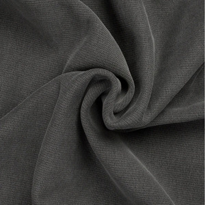 Pull à capuche double en coton 100% anthracite d'hiver, brodé et perlé, 1000 GSM, séchage rapide, streetwear, épaules tombantes, uni teint - Product Image 6