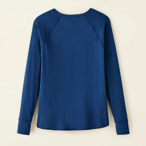 T-shirt uni à manches longues confortable personnalisé de haute qualité pour les femmes coton polyester matériel T-shirts pour hommes respirant - Product Image 2
