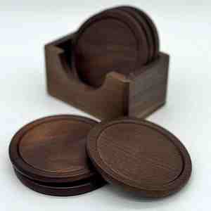 Sous-verres en bois de noyer gravés personnalisés de qualité supérieure à l'exportation - Product Image 6