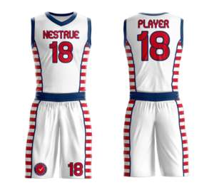 Conjunto de Uniforme de Baloncesto Personalizado por Sublimación, 100% Poliéster, Antideslizante, Transpirable, de Secado Rápido y Duradero - Product Image 1