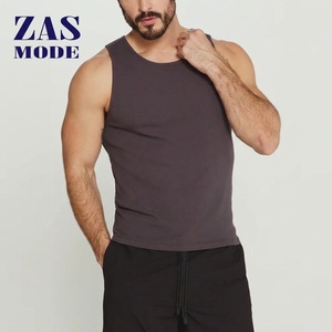 Wholesale Custom White Seamless Fitness Tank <b>Tops</b> Men's Cotton Gym Vest Breathable Cotton Undershirt <b>String</b> Casual Knitted - Product Image 1