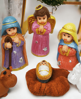 Offre Spéciale : Adorables Mini Figurines du Père Noël en Résine Écologique – Décorations de Noël pour la Maison et Accessoires de Présentation de Table de Fêtes