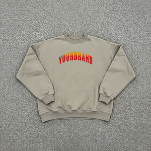 Sudaderas Personalizadas OEM para Hombre, 100% Algodón, Cuello Redondo, Talla Grande, Logotipo Impreso en 3D, Ecológicas, Resistentes al Viento, Gruesas - Product Image 1