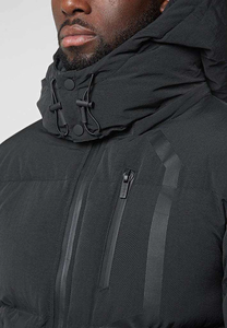 Chaqueta acolchada de viaje ligera a prueba de viento OEM para hombre chaqueta acolchada impermeable con capucha Color personalizado al por mayor - Product Image 2