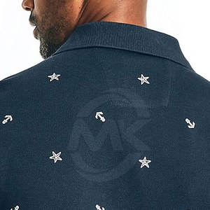 T-shirts polo élégants et décontractés pour hommes, vêtements de rue respirants avec motif uni imprimé personnalisé, anti-rides - Product Image 5