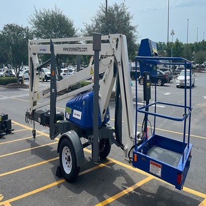 Hydraulic <strong>Scissor</strong> Lift Mounted Cherry Picker Crane 12 Truck Meter Moving Discount Sales AC Power Boom Lift - Product Image 5