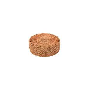 Wholesale Classic Eco-Friendly Wood Hand-Woven <b>Set</b> Irregular Shape Tea Cup Coasters <b>Placemats</b> Heat Resistant for Home Table Use - Product Image 1