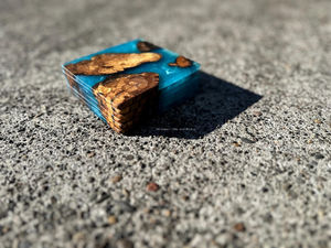 Posavasos de Resina Artesanales de Primera Calidad, Cuadrados de 4x4 Pulgadas, de Lujo para el Hogar y Restaurantes, Tradebyd - Product Image 3