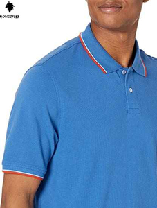 เสื้อยืดคอกลมผู้ชายผ้าคอตตอนคุณภาพสูงสำหรับฤดูร้อนเสื้อโปโลสุดเท่ - Product Image 2