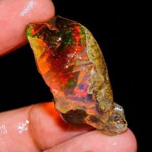 Alta calidad Multi fuego Natural ópalo etíope juego de fuego Color áspero piedras preciosas sueltas que hacen mujeres oro joyería fina mayorista - Product Image 2