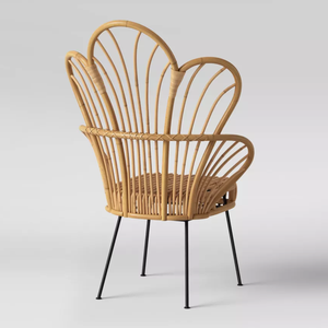 Chaise de salle à manger en rotin naturel de haute qualité avec coussin pour salon fabriquée au Vietnam en gros - Product Image 3