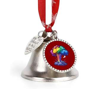 Adorno de campana de Navidad de Metal hecho a mano único para fiesta de vacaciones decoración del hogar suministro de campana de Navidad Premium hecho a mano Vintage de lujo - Product Image 5