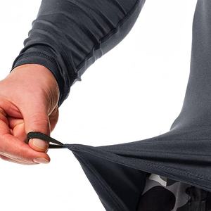 Personalizable Rash Guard para hombres tela elástica Anti olor Slim Fit camisa de manga larga compresión Color sólido Rash Guard - Product Image 5