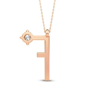 Colgante con Inicial de Nombre Personalizada en Mayúscula con Diamante Cultivado en Laboratorio VVS VS EF, Plata de Ley 925 con Acabado en Oro, Diseño Minimalista - Product Image 4