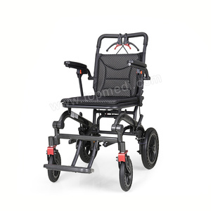 Silla de Ruedas Manual Ligera de Aluminio con Impresión por Transferencia, Fácil de Transportar, Silla de Ruedas de Viaje con Capacidad para 100 kg, Certificación CE - Product Image 1