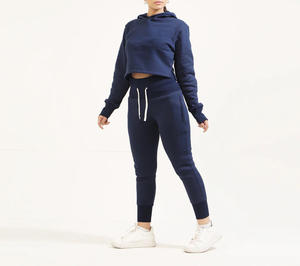 Conjunto de Ropa Deportiva para Mujer al por Mayor, Otoño Invierno, Pantalones Deportivos Cargo y Sudadera con Capucha, Conjunto de 2 Piezas - Product Image 4