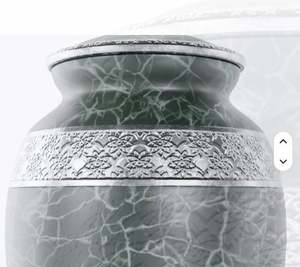 Urna de cremación de aluminio Urna conmemorativa de metal para cenizas para uso funerario - Product Image 5