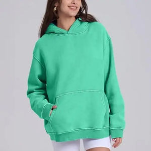 เสื้อมีฮู้ดของผู้ชายวินเทจซักแบบกรดเฮฟวีเวตฝรั่งเศสเทอร์กันแดดจางหายไปพื้นฐานผ้าฝ้าย100% ฤดูหนาว - Product Image 3