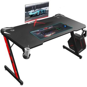 Meja Gaming Metal Hot Sale untuk Kantor dan PC dengan Tempat Gelas Desain Modern Sederhana 110x60x75cm - Product Image 1