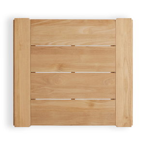 Table basse carrée en teck de style moderne écologique et durable pour un restaurant en plein air - Product Image 3