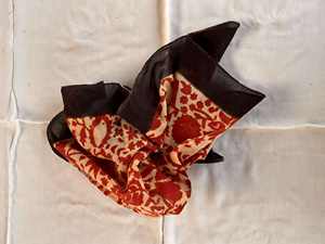 Prix de gros couleur Design imprimé fleuri bloc imprimé Dabu Bagru femmes Bandana 100% coton visage couverture Ups Sexy Bandana petit - Product Image 3