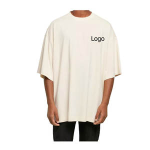 Camiseta de Hombre al por Mayor, Precio Económico, Personalizada, de Peso Pesado, 250 GSM, Estilo Holgado con Hombros Caídos, 100% Algodón, Lavada con Ácido, Estilo Vintage - Product Image 3